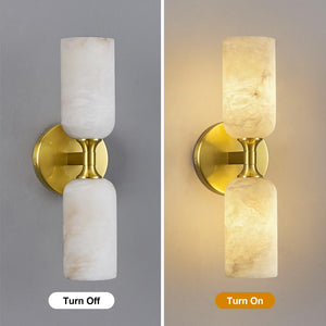 Natural Alabaster Wall Sconce with G9 Bulb – Modern Vanity Light