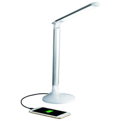 LED Desk Lamp with Voice Control & USB Charging