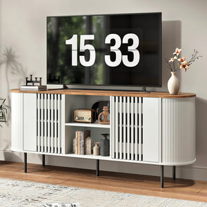 Modern TV Stand for TVs Up to 75" with Adjustable Shelves