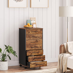 7-Drawer Mobile File Cabinet