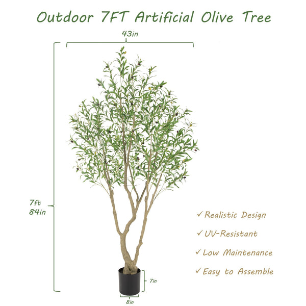 Artificial Olive Tree – UV Resistant Faux Olive Tree for Indoor & Outdoor