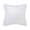 Jardin Matelasse Euro Pillow Sham – 26" x 26" White Cotton