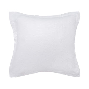 Jardin Matelasse Euro Pillow Sham – 26" x 26" White Cotton