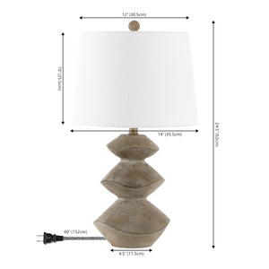 Coastal 3-Stack Cairn LED Table Lamp