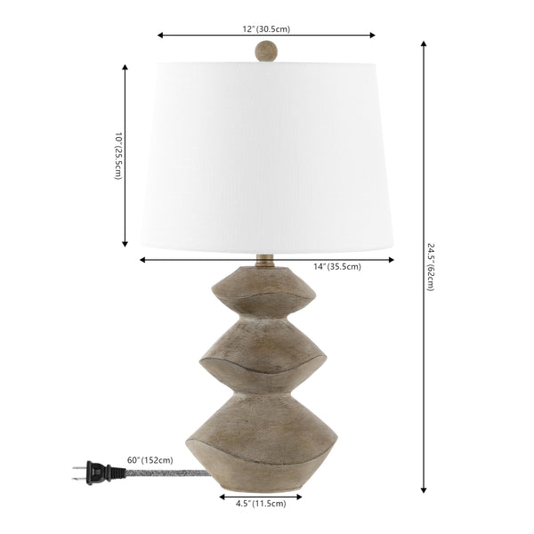 Coastal 3-Stack Cairn LED Table Lamp