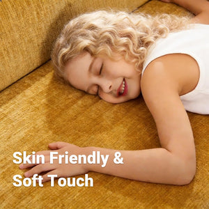 Convertible Memory Foam Sleeper Chair with Lumbar Pillow