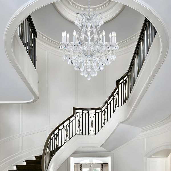 K9 Crystal Maria Theresa Chandelier – 12 or 24 Light, Gold or Silver