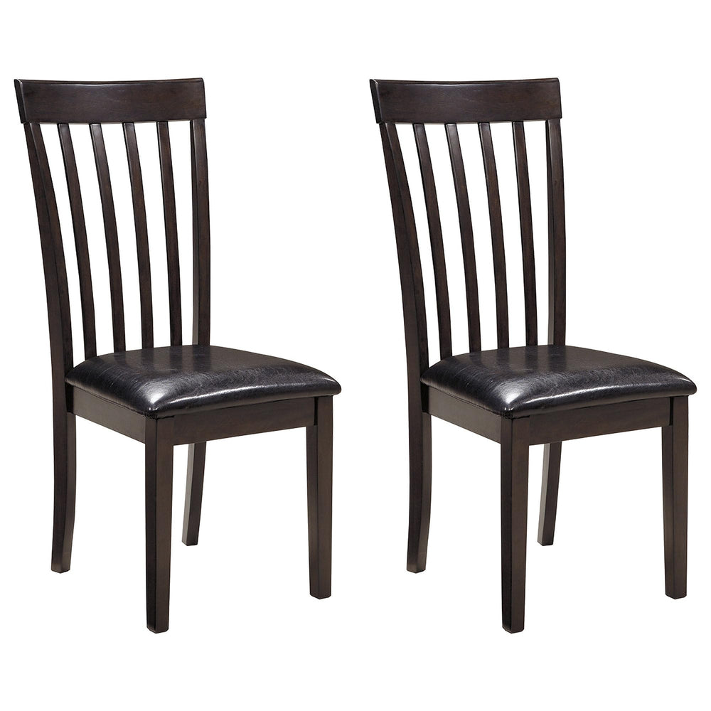 Rake Back Dining Room Chair Set of 2 – Dark Brown