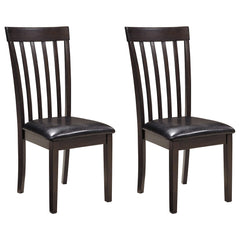 Rake Back Dining Room Chair Set of 2 – Dark Brown