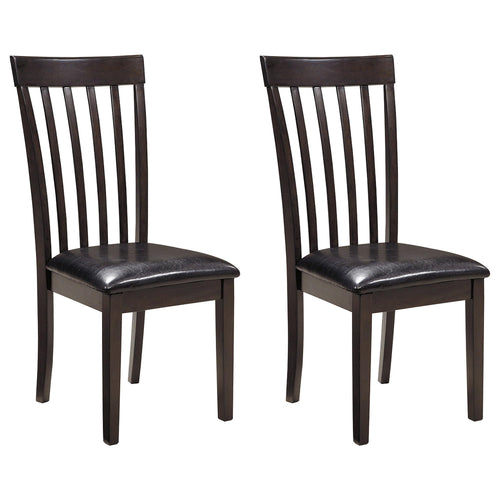 Rake Back Dining Room Chair Set of 2 – Dark Brown