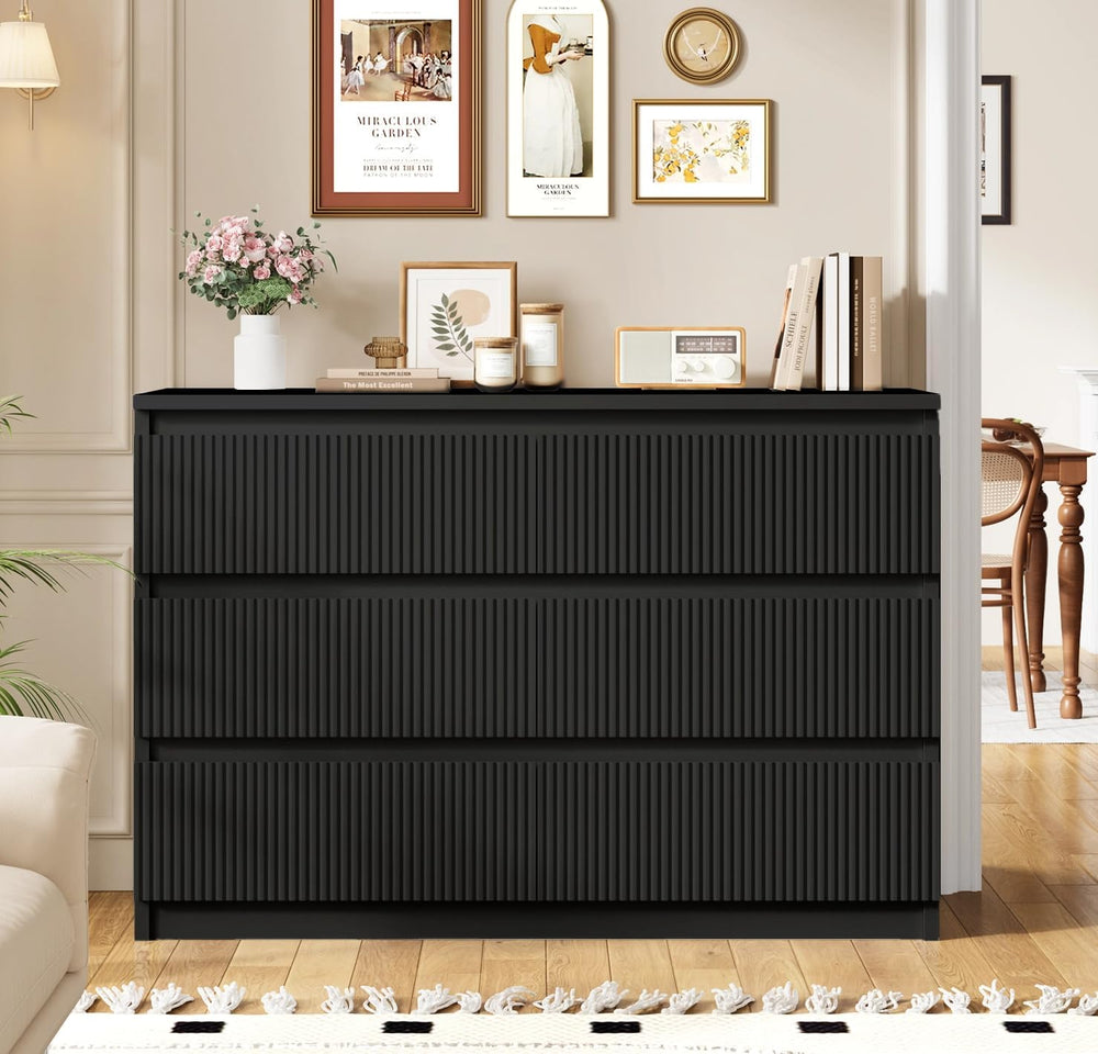 6 Drawer Dresser with Fluted Panels