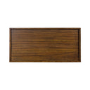 Mid-Century Wood Coffee Table with Tapered Legs & Adjustable Feet