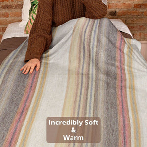 Alpaca Wool Throw Blanket – Soft, Lightweight & Hypoallergenic