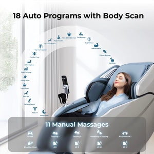 4D Full Body Massage Chair with SL Track & Zero Gravity
