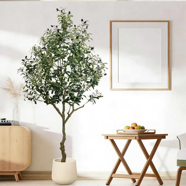 7ft Artificial Olive Tree — Indoor & Outdoor Faux Plant