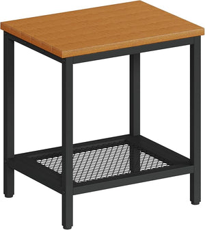 2-Tier Outdoor Side Table with Storage