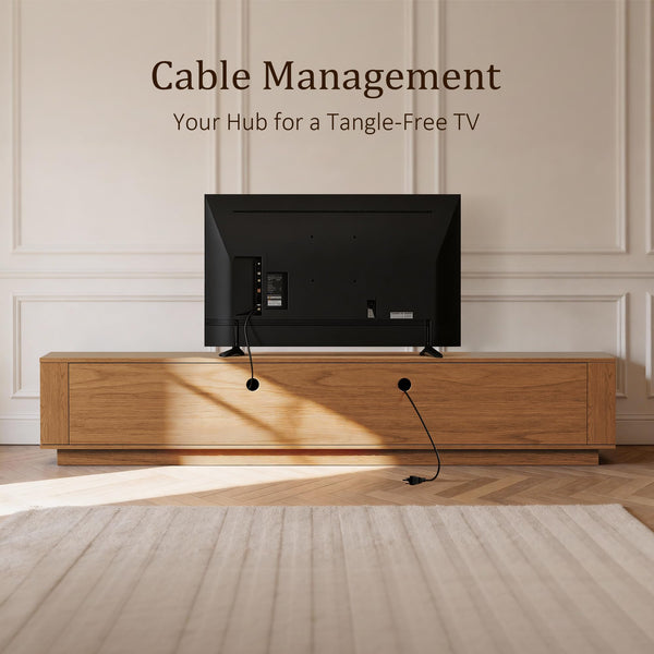 86" Mid-Century Modern TV Stand with Storage