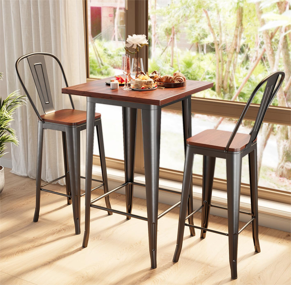 3-Piece Bar Table and Chairs Set