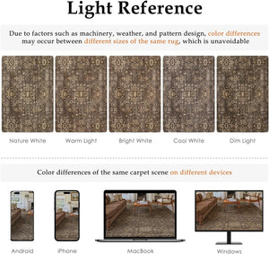8x10 Washable Vintage Area Rug