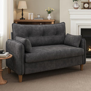 50" Tufted Loveseat Sofa for Small Spaces