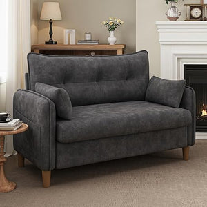 50" Tufted Loveseat Sofa for Small Spaces