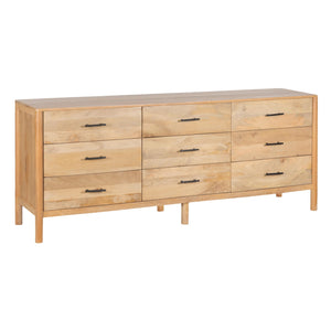9-Drawer Mango Wood Dresser