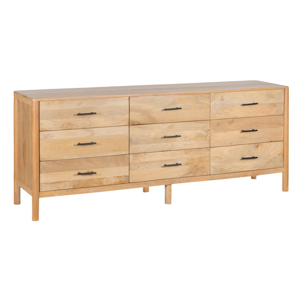 9-Drawer Mango Wood Dresser