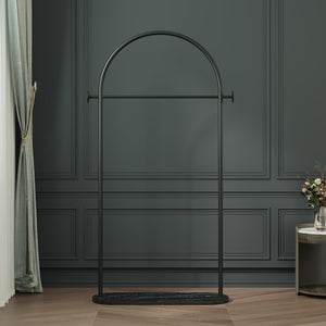 Arched Garment Rack with Marble Base
