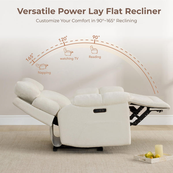 Oversized Power Recliner Chair with Bluetooth Speakers