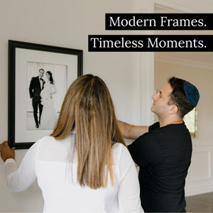 Wall Mount Picture Frame 33x15 Rectangular Wood