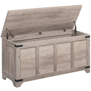 Storage Chest with Safety Hinges — Toy Box & Entryway Shoe Bench