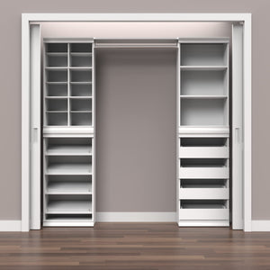 Modular Storage Shelf Unit with 3 Adjustable Shelves