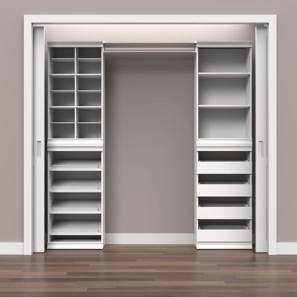 Modular Storage Shelf Unit with 3 Adjustable Shelves