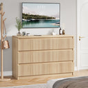 6-Drawer Fluted Dresser with Smooth-Glide Drawers