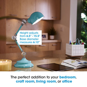 LED Desk Lamp with USB Charging Port, Touch Controls & Adjustable Neck – 3 Brightness Settings
