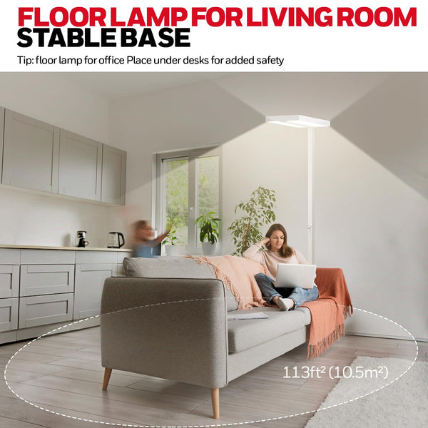 LED Floor Lamp – Super Bright Dimmable Standing Light