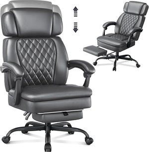 400lbs Big & Tall Executive Office Chair with Footrest