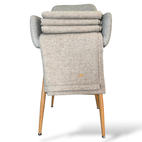 100% Pure Yak Down Throw Blanket – Natural Dark Brown