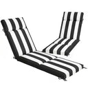 Outdoor Chaise Lounge Cushions Set of 2 with High-Density Foam, Water-Repellent & UV-Resistant