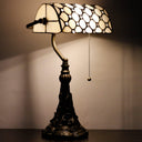 Tiffany Style Stained Glass Table Lamp with Adjustable Angle