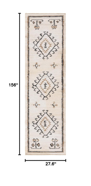 Handmade Jute Kilim Runner Rug 2'3" x 13'