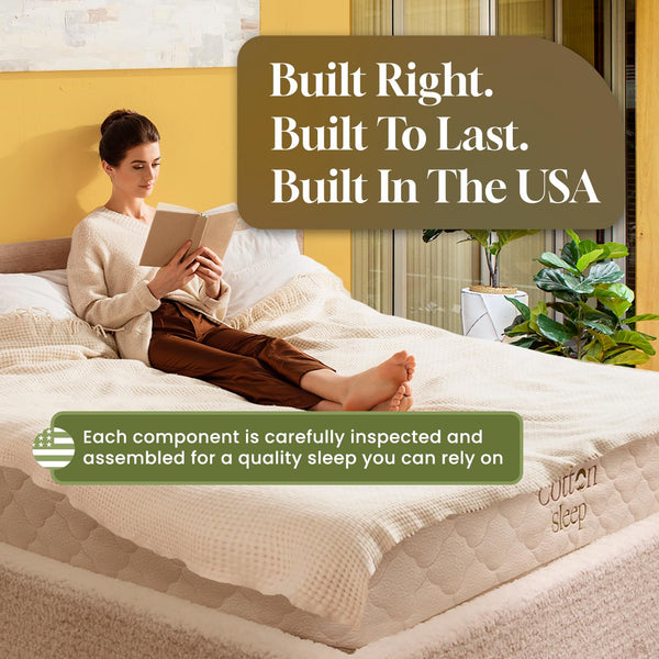 Organic Latex Hybrid Mattress with Pocket Coils – Medium Soft