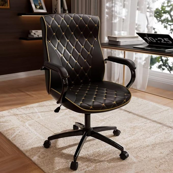 Diamond Quilted Swivel Executive Office Chair