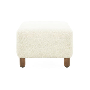 Boucle Rectangular Ottoman Bench