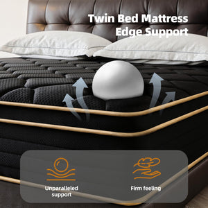 Twin Mattress 10 Inch Hybrid Memory Foam – Medium Firm