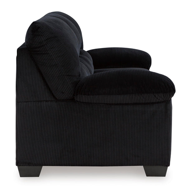 Contemporary Corduroy Sofa – 3-Seat Living Room Couch