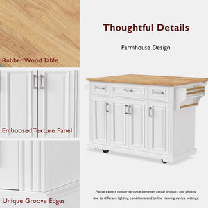 Kitchen Island with Storage & Drop Leaf