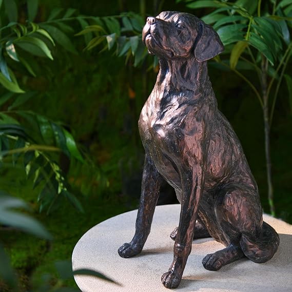 Sleeping Dog Garden Statue – Resin Outdoor Sculpture for Patio, Lawn & Yard