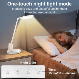 LED Desk Lamp with Dimming & Timer