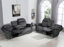 Power Reclining Sofa & Loveseat Set with USB Port, Console & Cup Holders